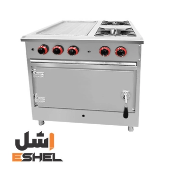 اجاق گاز صنعتی نیم گریل دوشعله فردار