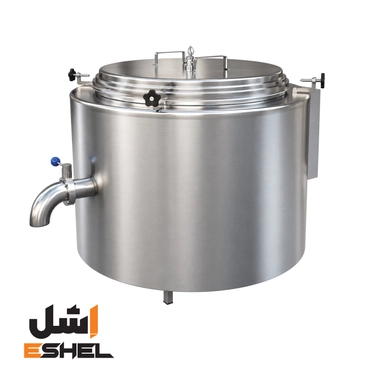 دیگ چلو پز صنعتی گرد مدل اکونومی