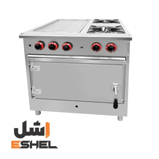 اجاق گاز صنعتی نیم گریل دوشعله فردار