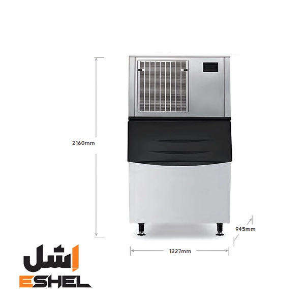 دستگاه یخساز ایستاده 1500 کیلویی پولکی اسنوکر مدل SK-153