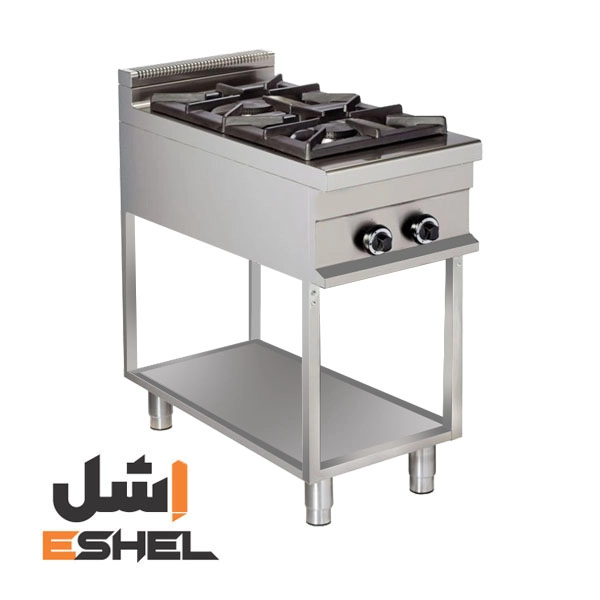 اجاق گاز صنعتی دو شعله پایه دار