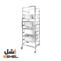 قفسه طبقه بندی چرخدار استیل