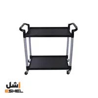 ترولی صنعتی حمل دو طبقه نیمه گود
