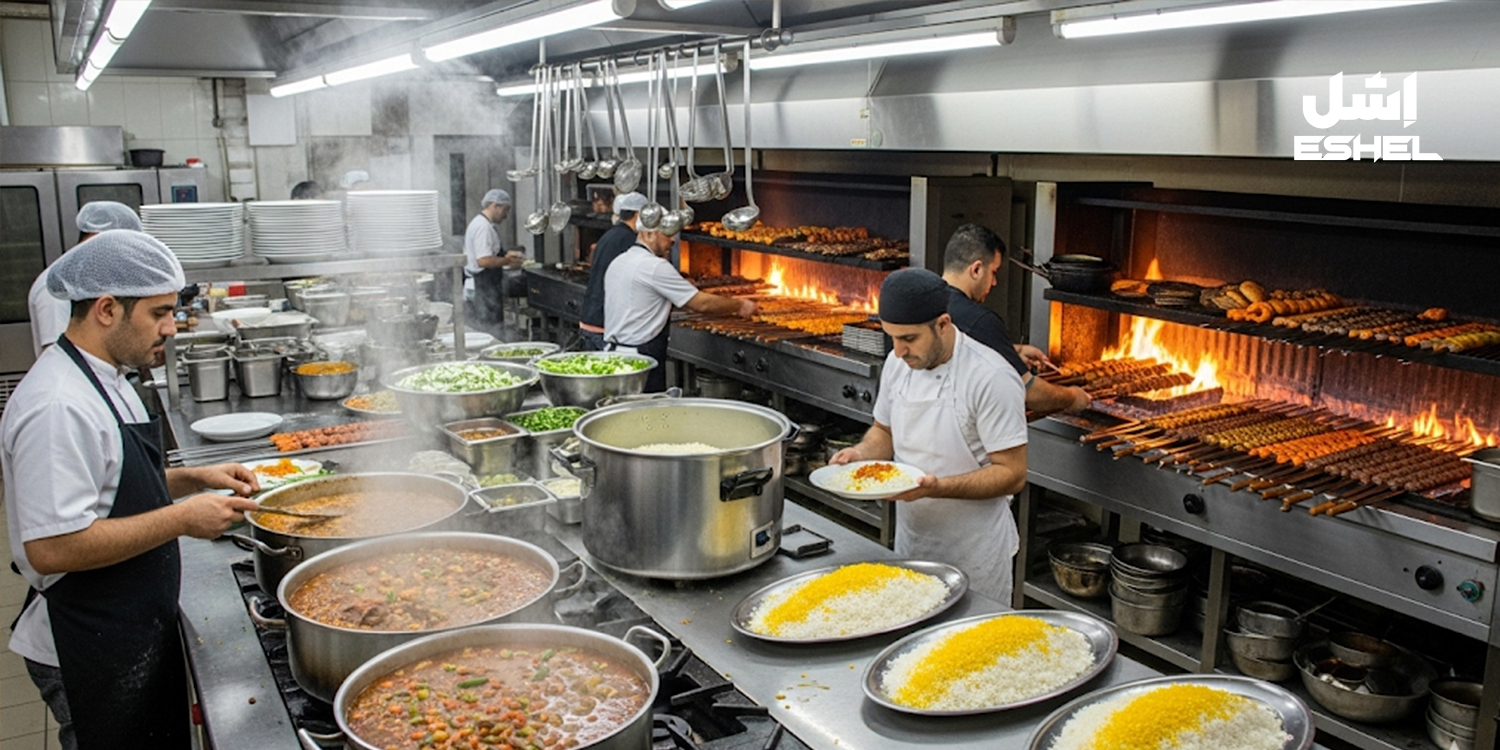 راهنمای جامع تجهیزات آشپزخانه ایرانی صنعتی